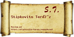 Stipkovits Teréz névjegykártya