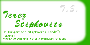 terez stipkovits business card